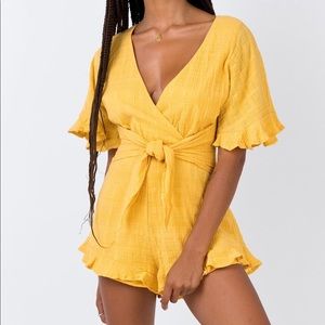 PRINCESS POLY YELLOW PLAYSUIT